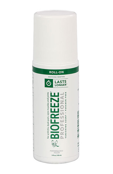 Biofreeze Professional Colorless Gel, 3 oz roll-on, box of 12