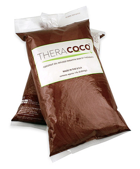 Therabath, TheraCOCO Refill Paraffin Wax, 24 x 1-lb Bag, Clearly Coconut (Coconut Scent)