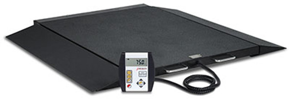 Detecto, 6600 Wheelchair Scale, Portable, Digital, 1000 lb x .2 lb / 450 kg x .1 kg, AC Adapter