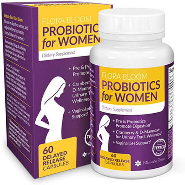 Flora Bloom, Ultimate Probiotic Supplement for Women, 60 Capsules