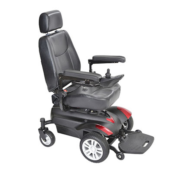 Drive, Titan X16 Front Wheel Power Wheelchair, Vented Captain's Seat, 18" x 18"