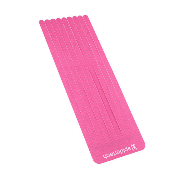 SpiderTech Pre-Cut Kinesiology Tape, Large Fan, Pink