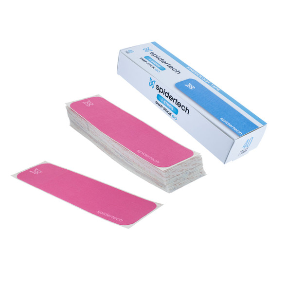 SpiderTech Kinesiology Tape, i-Strip, Pink, Pack of 40