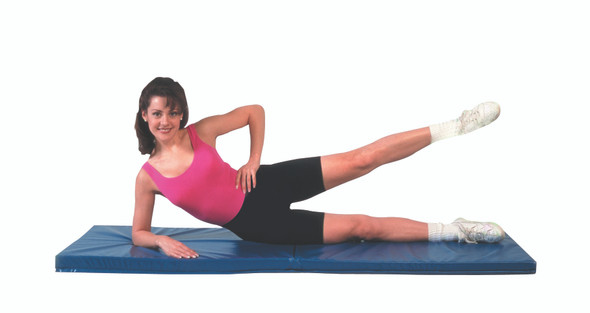 CanDo Exercise Mat - Center Fold - 2" PU Foam with Cover - 2' x 4' - Specify Color