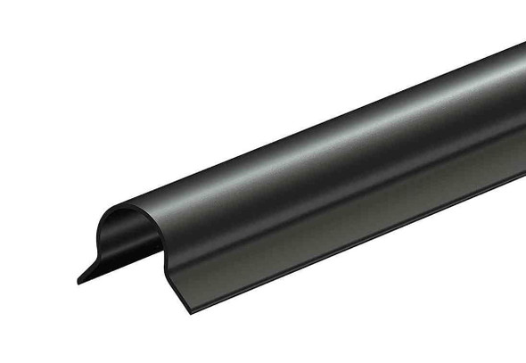 Corner Guard, Bullnose Black w/AD, 2.5" x 48", Case of 20