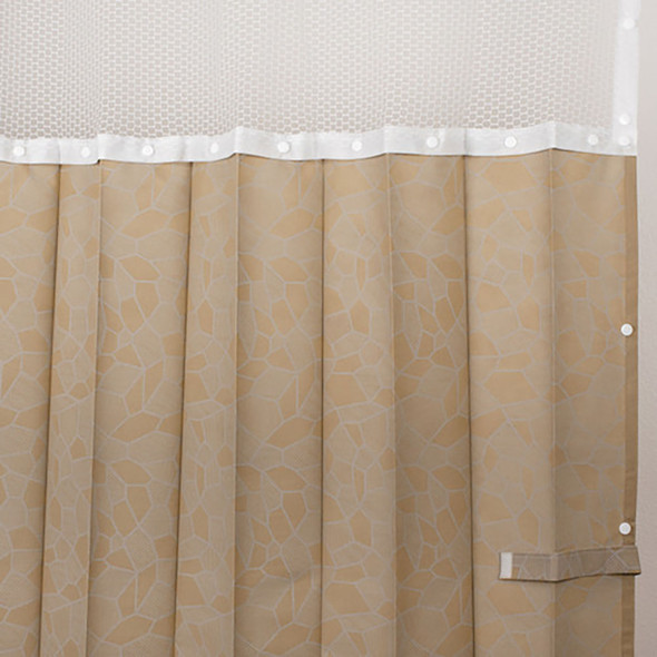 Disposable Privacy Curtains, Aventura Pattern, Case of 24