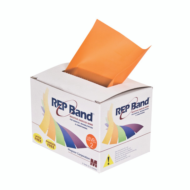 REP Band exercise band - latex free - 6 yard - orange, level 2