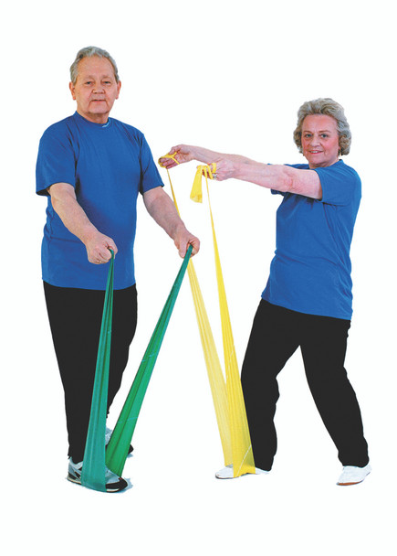 TheraBand exercise band - latex free - 25 yard roll - Red - medium