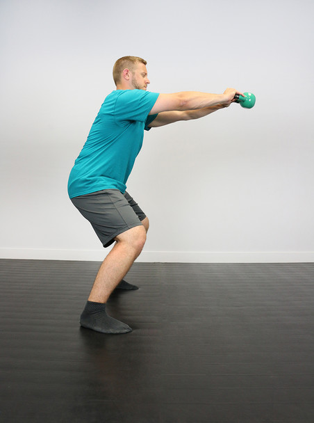 CanDo vinyl-coated kettlebell - Green - 10 lb