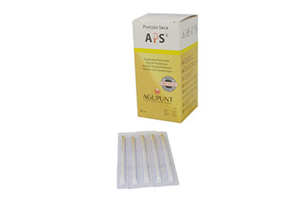 APS Dry Needling Needle, 0.25  x 40mm, Yellow Tip, 100/Box
