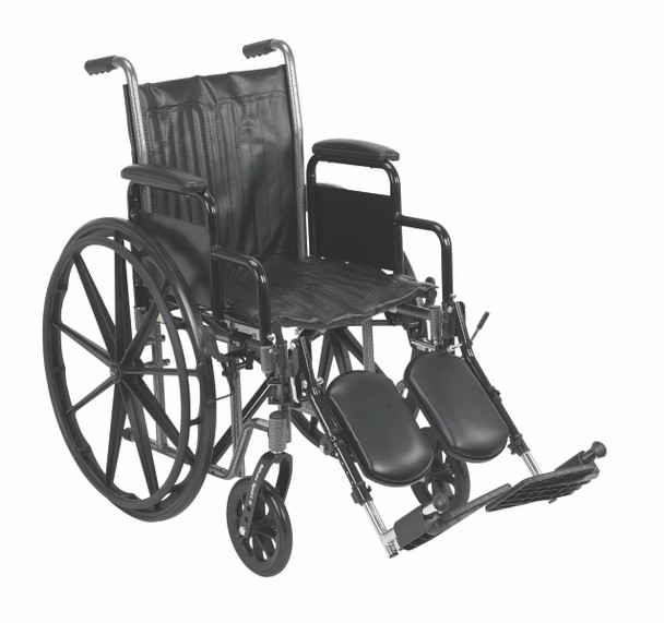 16" wheelchair with removable desk armrest, swing away elevating leg rest