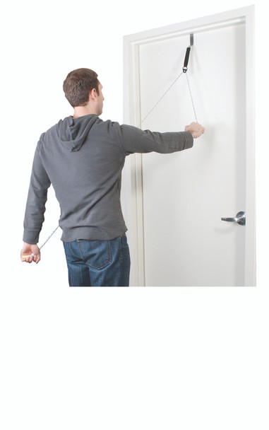 CanDo Overdoor Shoulder Pulley - Single Pulley with Door Bracket
