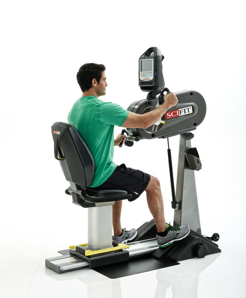 SciFit PRO1 Upper Body Exerciser, Adjustable Tilt Head and Cranks, Wheelchair Platform, 6" Taller Mast, Standard Seat