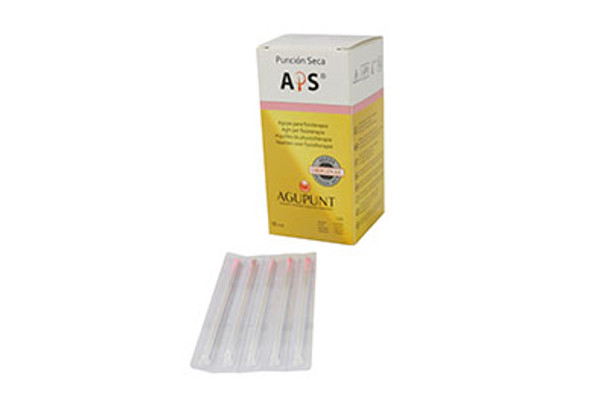 APS, Dry Needle, 0.30 x 50mm, Pink tip, box of 100