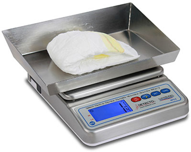 Detecto, WPS12DT Wet Diaper Scale, Mariner Waterproof IP67, 12-lb capacity, 7.5" X 9.75"