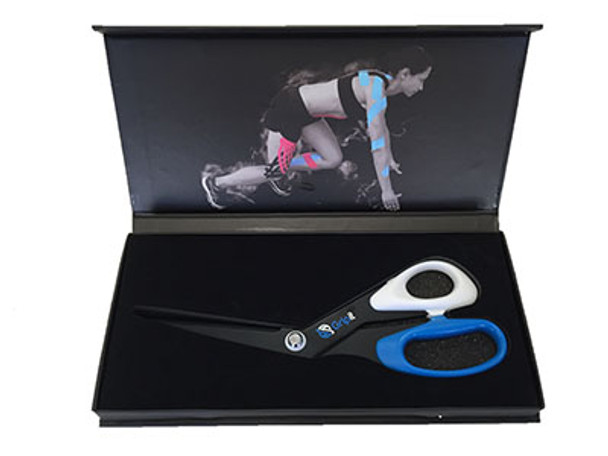 Strapit Scissors with Case, Black/Blue Handle