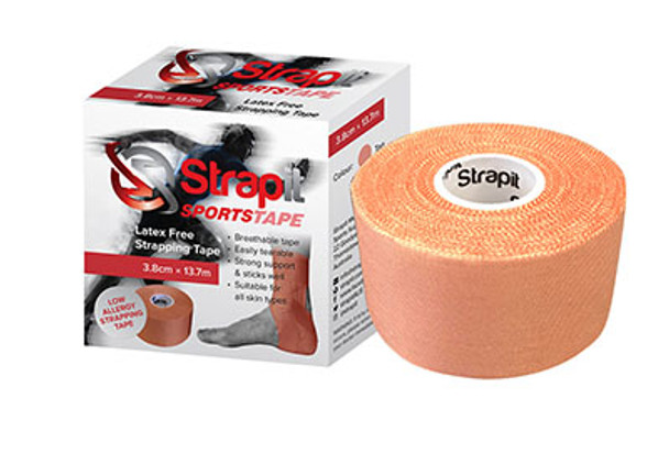 Strapit Latex Free Sports Strapping Tape, 1.5 in x 15 yds, Single Retail Packs