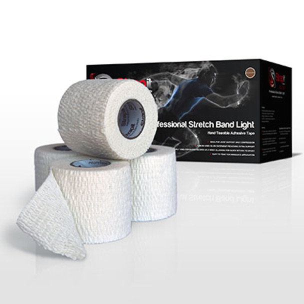 Strapit Elite, Professional Stretchband Light, White, 3 in x 7.5 yds, Box of 16