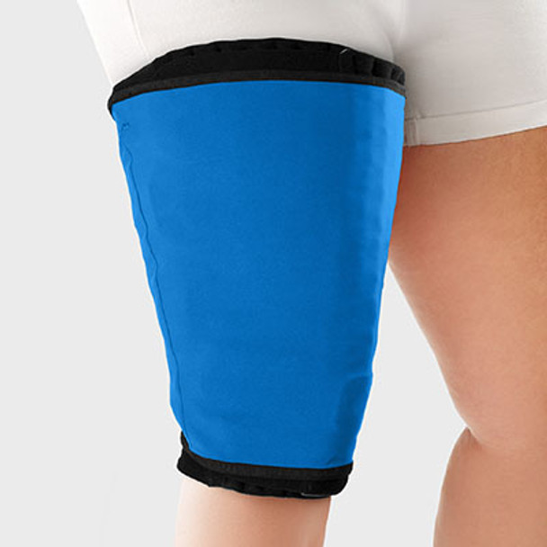 Tribute Wrap, Sleep Sleeve Knee to Thigh (LE-DG), Large, Long, Blue