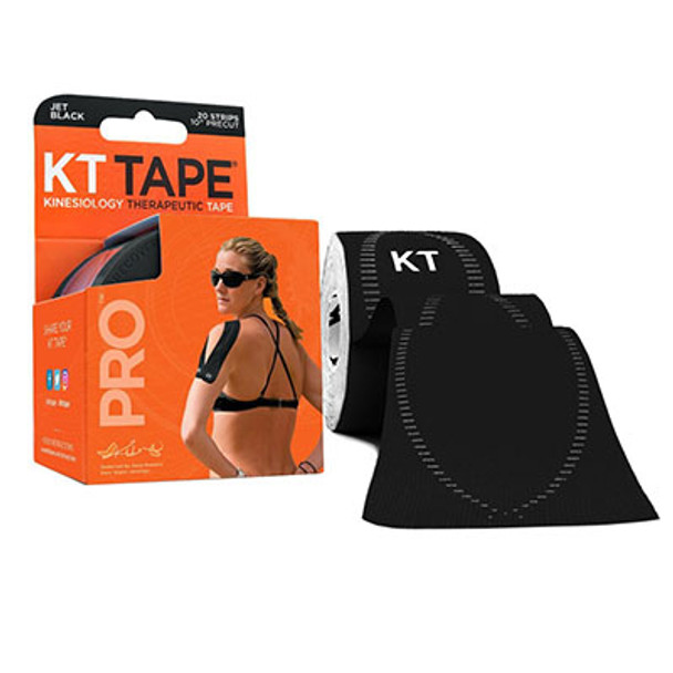 KT TAPE PRO, Precut 2" x 20', Black