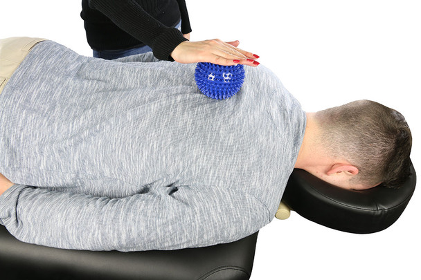 CanDo Massage Ball, 10 cm (4"), Blue, Case of 12