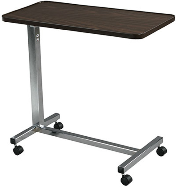 Drive, Non Tilt Top Overbed Table, Chrome