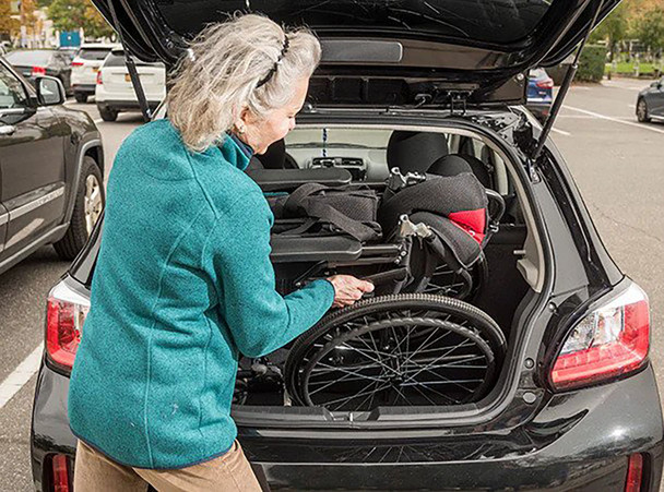 So Lite, Super Lightweight Folding Wheelchair, Blue Frame