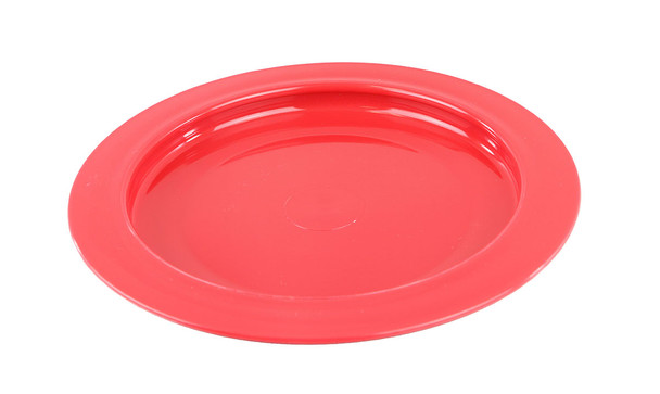 Inner lip plate, plastic, red 9"