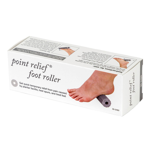 Point Relief Foot Roller, Grey, 1.5" Diameter
