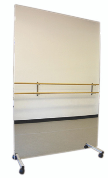 Glassless Mirror, Mobile Caster Base, Vertical, 60" W x 72" H