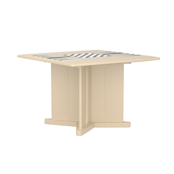 Endurance Table 42" Square X-Base Flame Retardant Game Top, Slate Blue