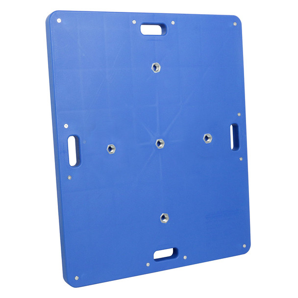 CanDo Balance Board, 15" x 18" Wobble Board with 1 Yellow Ball (X-Easy)