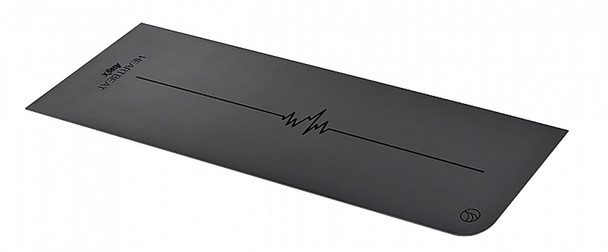 Airex Exercise Mat, Heartbeat, 72" x 24" x 0.16", Anthracite, Case of 6
