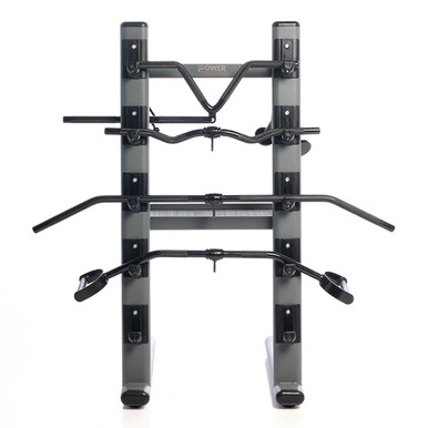 Black Chrome Cable Attachment Bar Storage Rack w/ 9 Bars