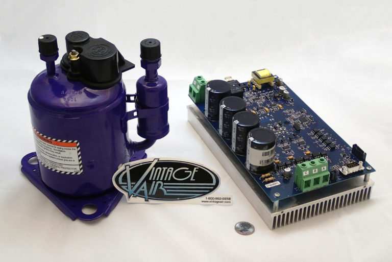 Sanden 20,000 BTU High-Voltage Compressor Supplied by Vintage Air for Use on 1990s-era Ford TH!NK