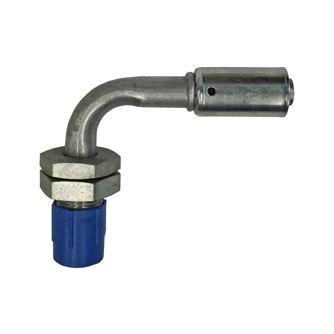 Bulkhead Beadlock Male Fitting - 90 degree NO 8 Reduced Barrier