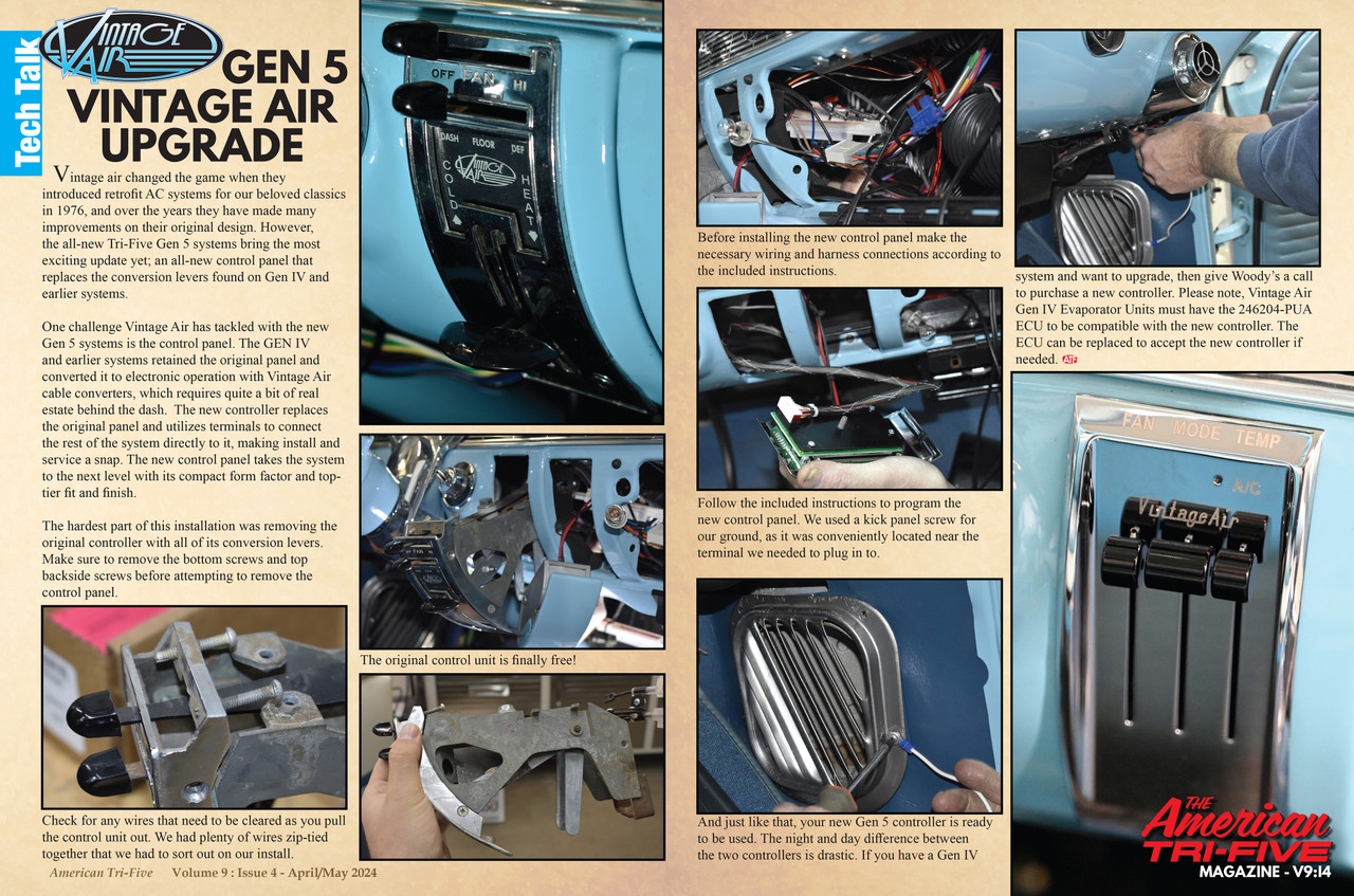 1955-56 Chevrolet Upgrade Control Panel Kit - Vintage Air