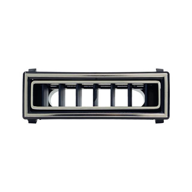 Louver for 2.5-Inch Hose 4.75-Inch x 1.562-Inch Black with Chrome