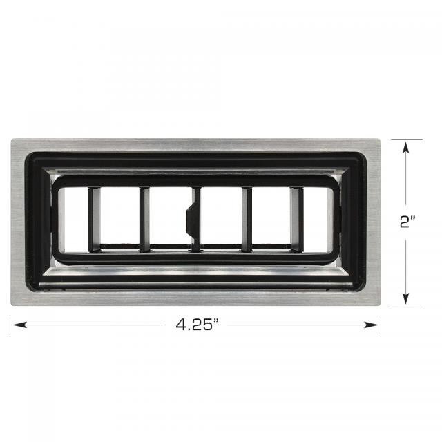 ProLine Rectangle Louver with Billet Trim - Vintage Air