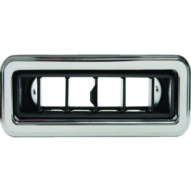 AIR LINER エアライナー VINTAGE WOOD ProLine Streamline Louver, Black with Polished Aluminum Trim - 4