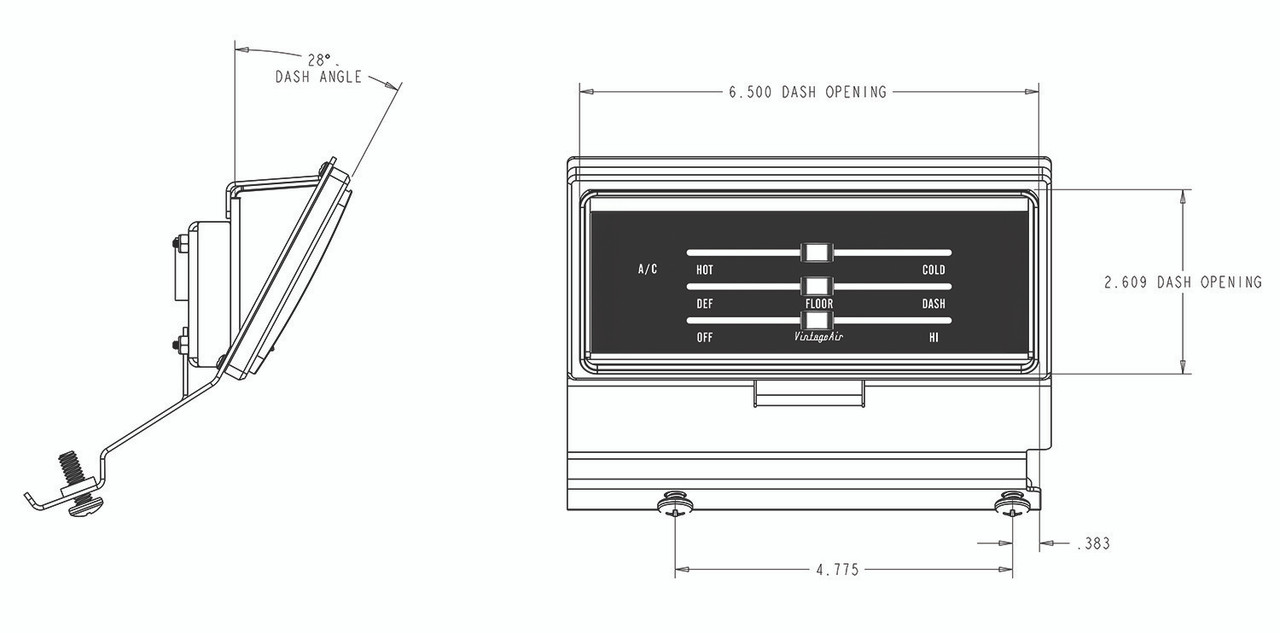 1966-67 Chevelle without Factory Air Control Panel Upgrade Kit