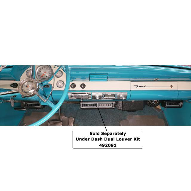 Under Dash Slimline Single Louver Bezel Kit - Vintage Air