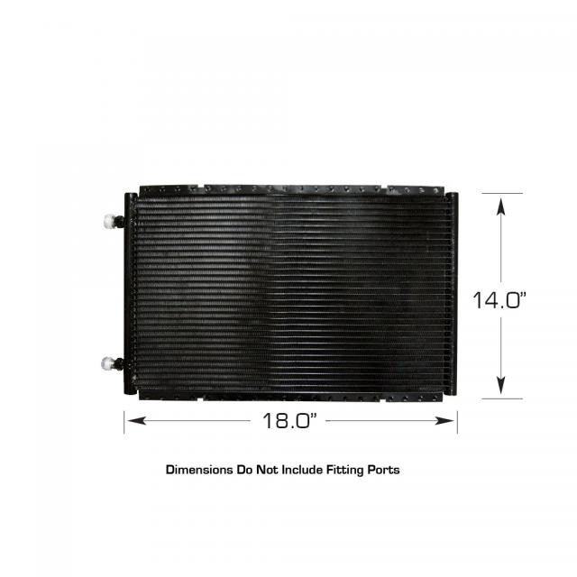 Horizontal SuperFlow Condenser with brackets 14 IN. tall x 18 IN