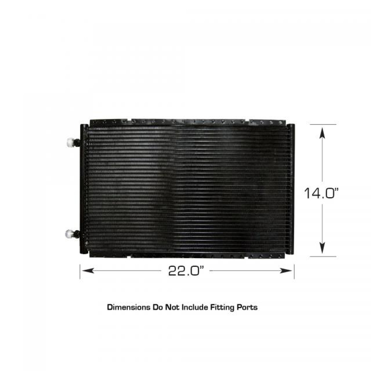 Horizontal SuperFlow Condenser with brackets 14 IN. tall x