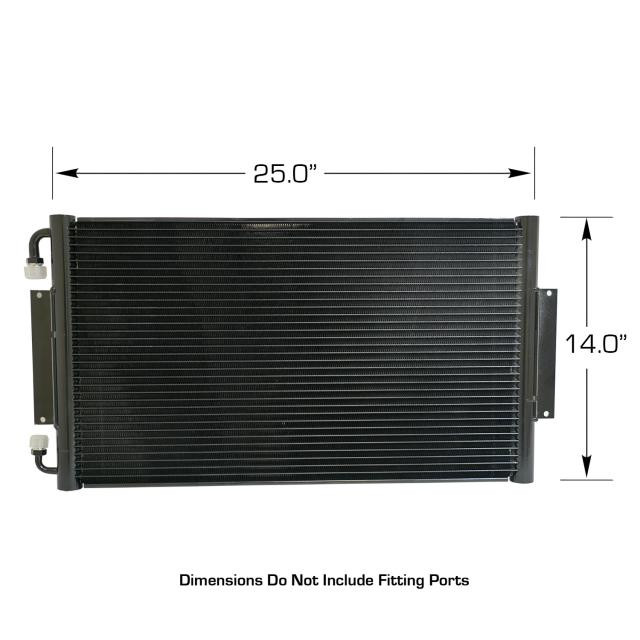 Horizontal SuperFlow® Condenser with Brackets, 14 IN. Tall x 25 IN
