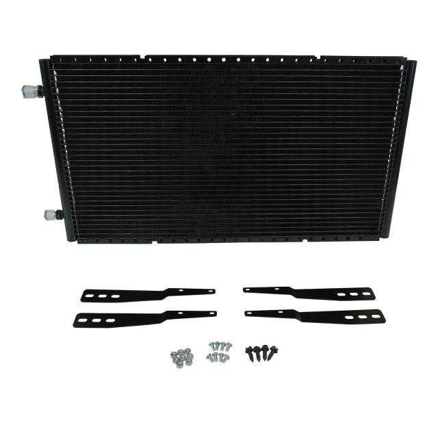 Horizontal SuperFlow® Black Painted Condenser with Brackets, 14 IN