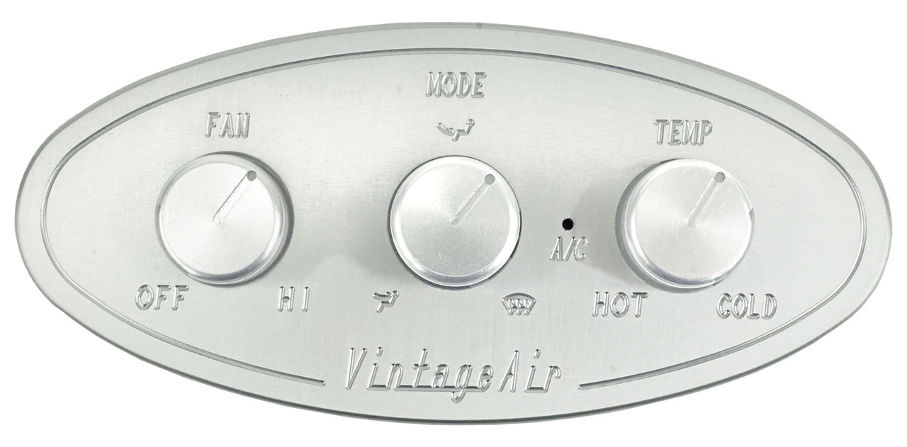 GEN IV®/GEN 5® Streamline Oval Control Panel with Clear Anodized