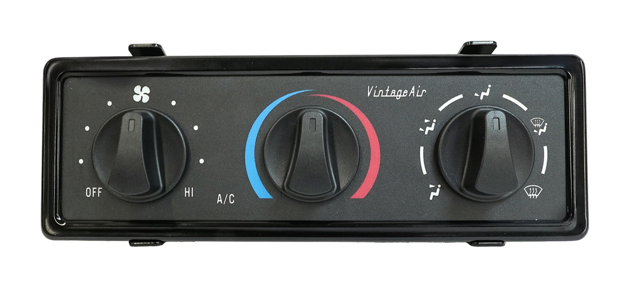 Big 3-Knob Universal Rectangular Control Panel Kit - Clear Anodized