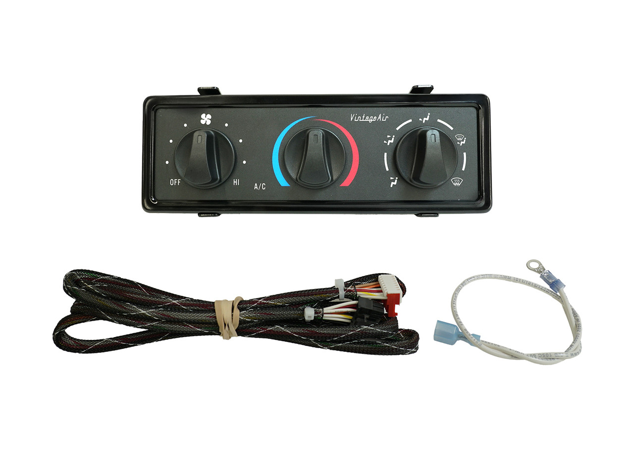 Big 3-Knob Universal Rectangular Control Panel Kit - Clear Anodized