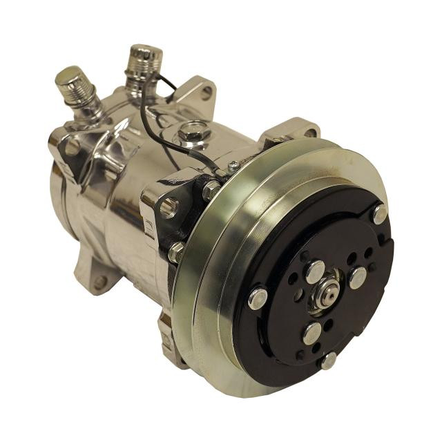 Sanden SD 508 Single wide-groove pulley Polished Finish - Vintage Air